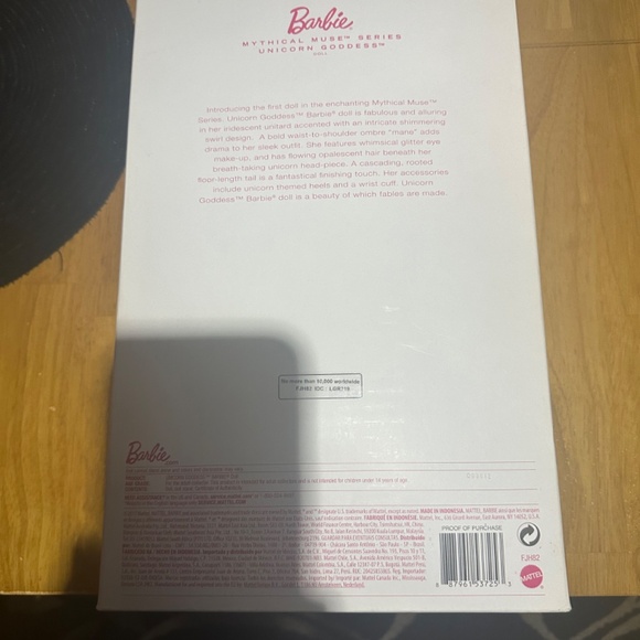 NIB, Unicorn Goddess Barbie, Mythical Muse series, limited edition 2017 - Picture 8 of 10